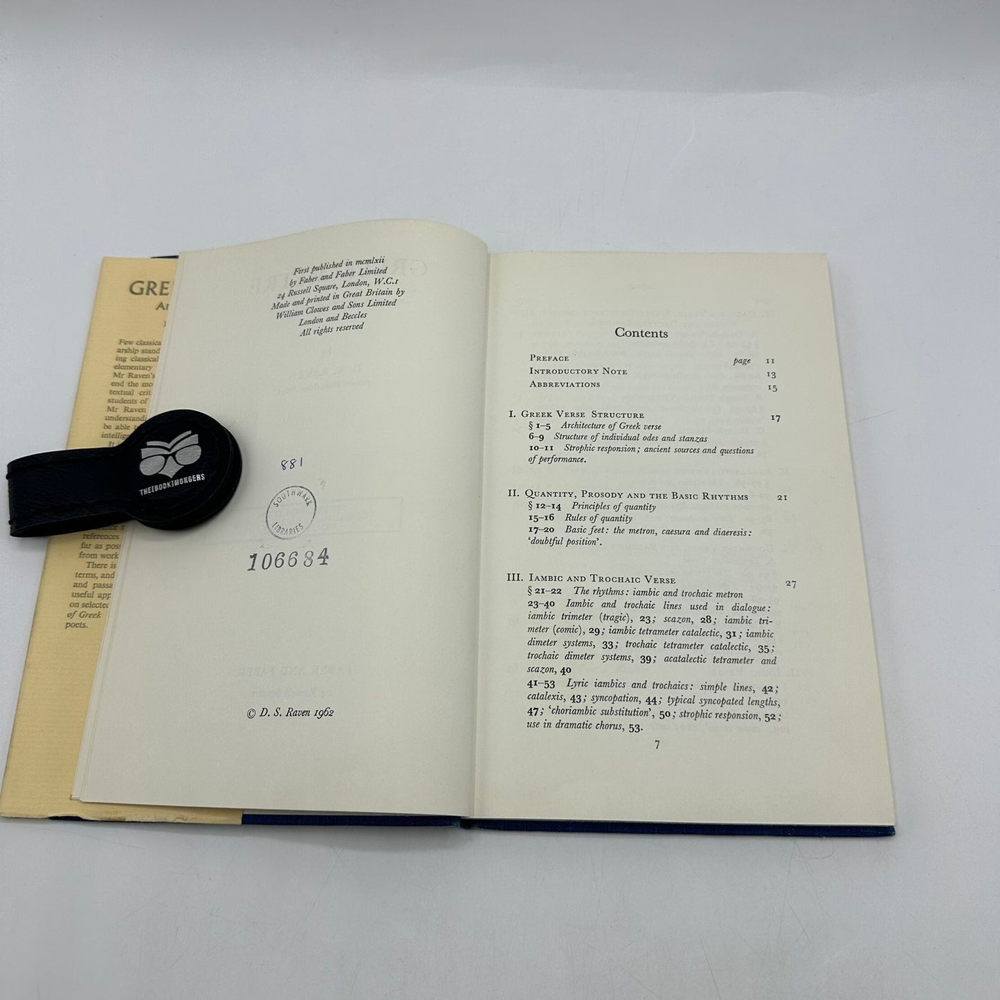 Greek Metre An Introduction David S Raven Foreign Language Study Lyric Poetry