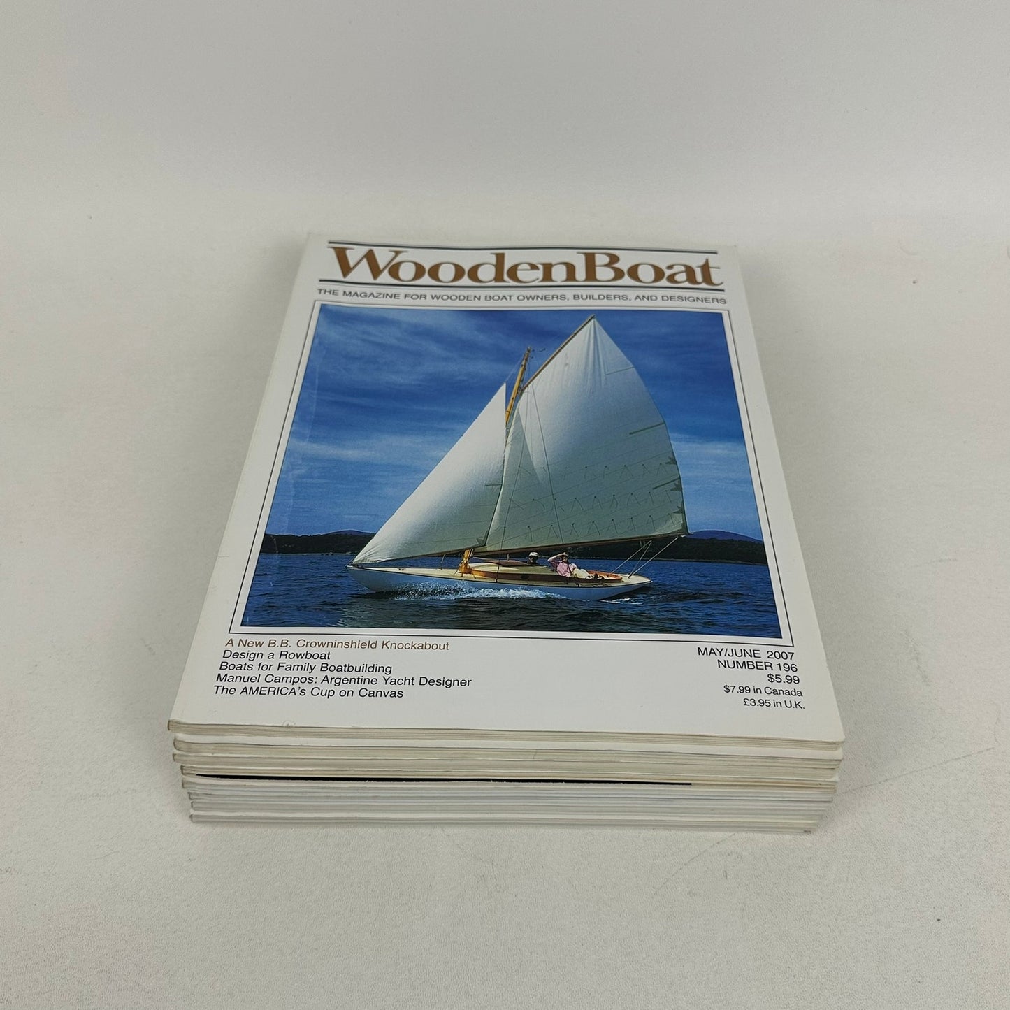 Wooden Boat Magazine Lot of 9 Issues Sailing Shipbuilding Nautical Maritime