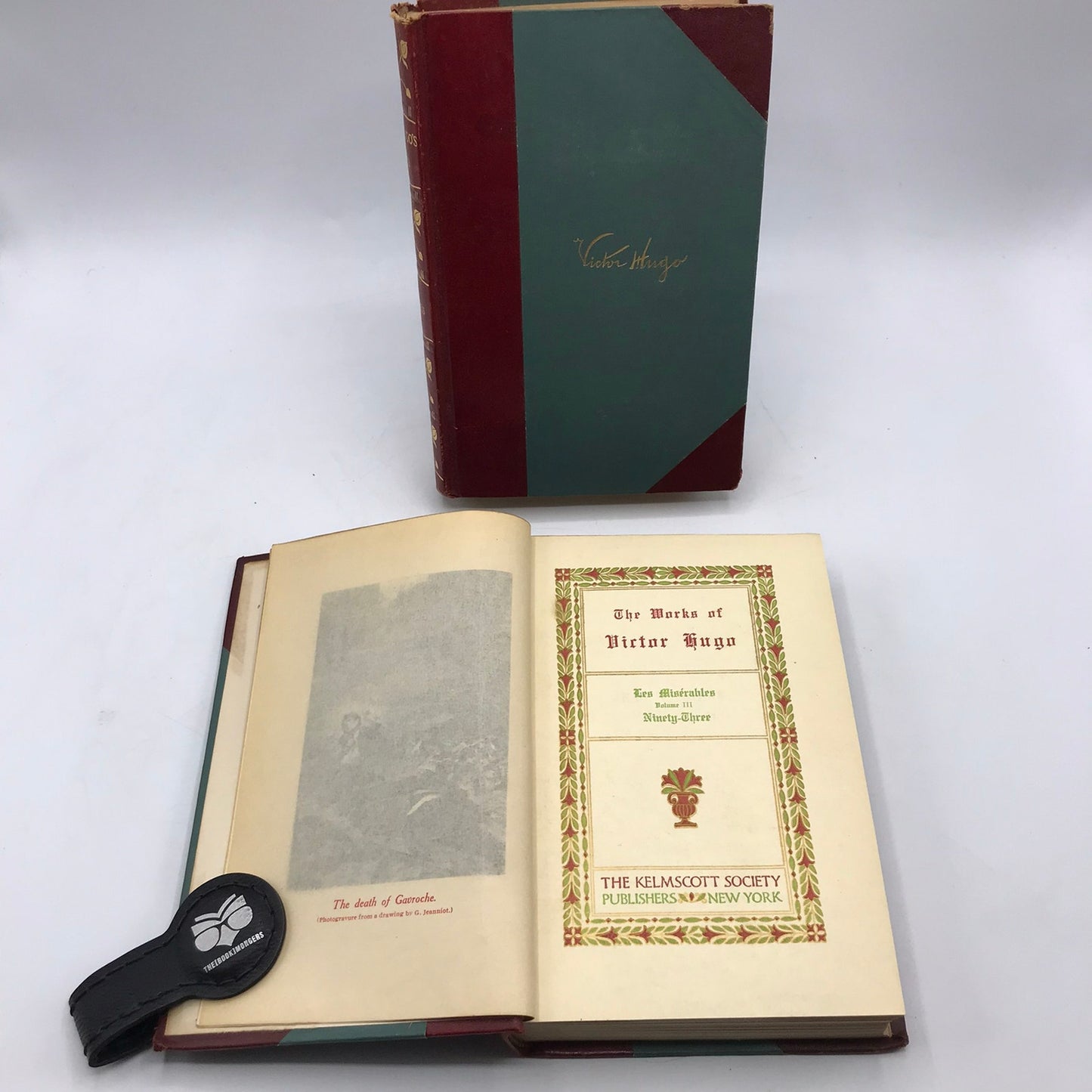 The Works of Victor Hugo Les Miserables 2 Vol Hardcover Book Set 1887 Kelmscott