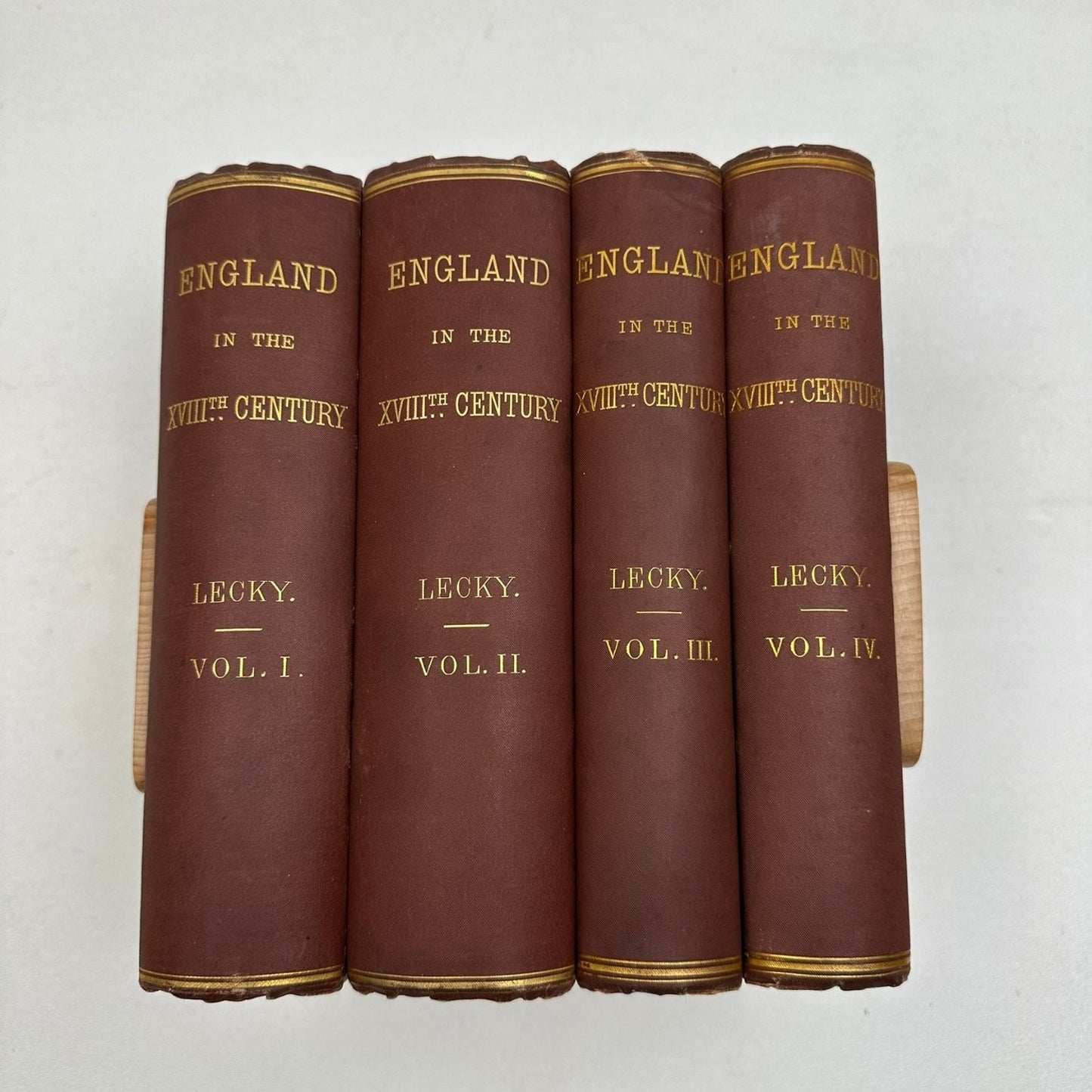 England in the XVIIIth Century Lecky History 4 Volume Set British Empire 1878