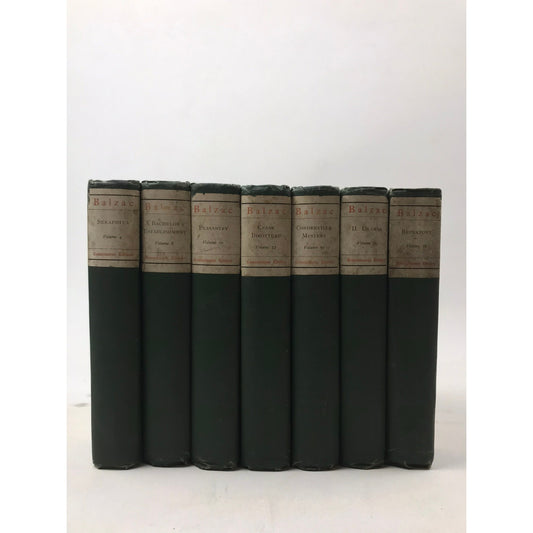 The Works of Honore de Balzac Lot of 7 Connoisseur Editions French Literature