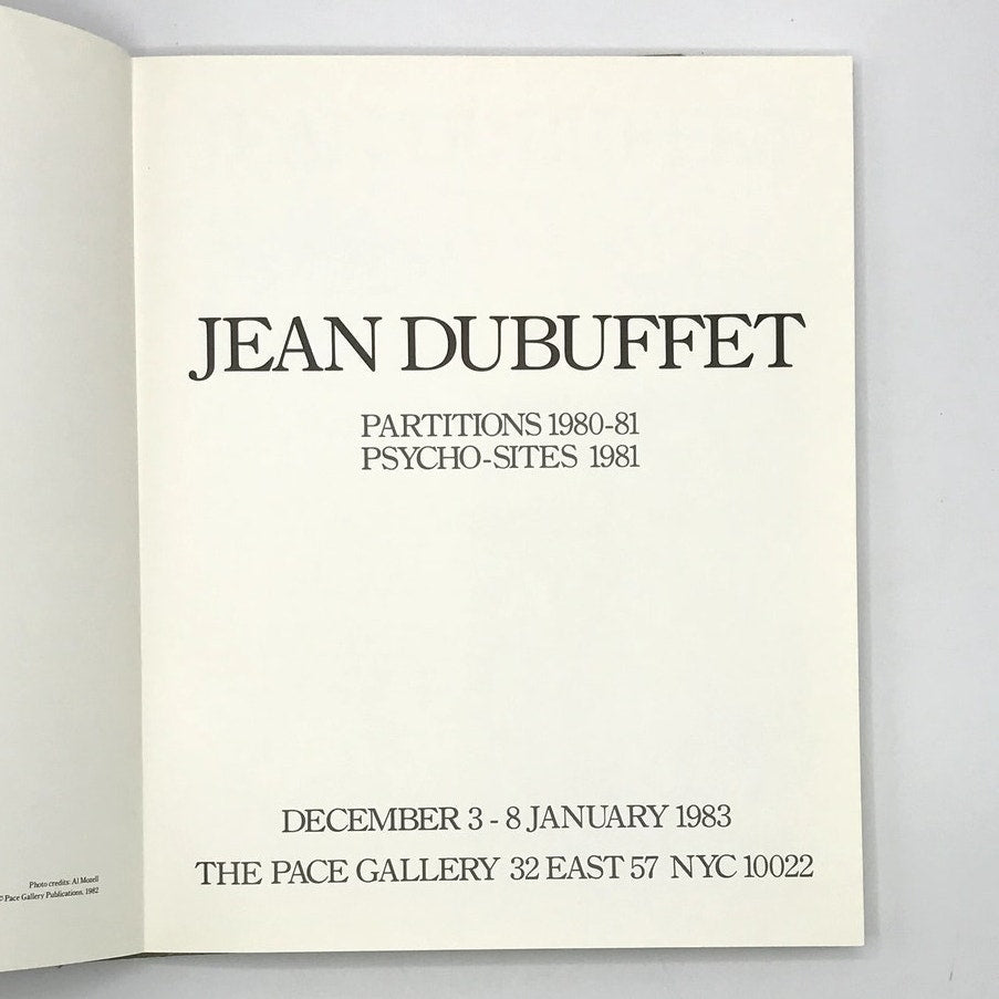 Jean Dubuffet Partitions Psycho-Sites Acrylic Exhibition Catalogue Litho Puzzle
