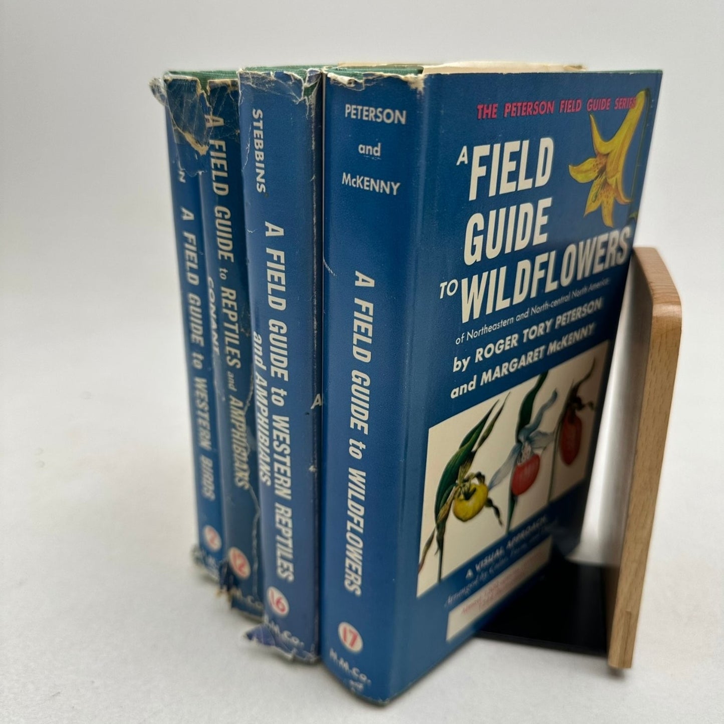 Peterson Field Guide Series Lot of 4 Birds Wildflowers Reptiles Amphibians 1960s