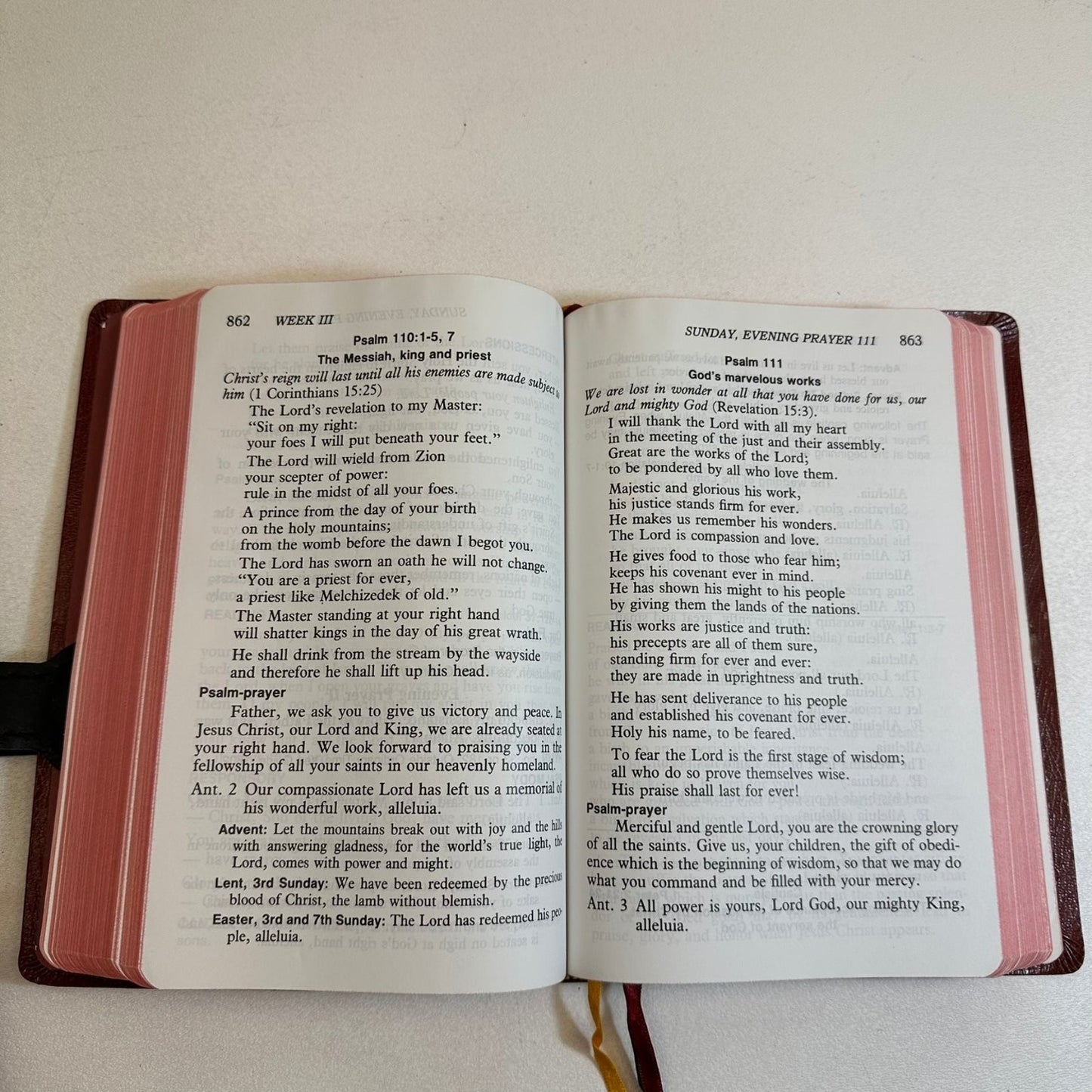 Christian Prayer Liturgy of the Hours 1985 Large Type Catholic Book Publishing