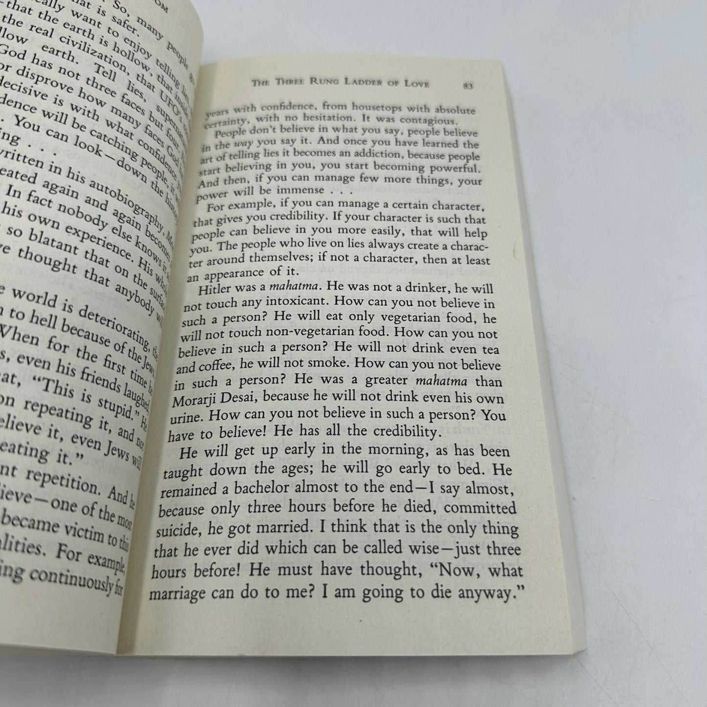The Book of Wisdom Vol II Bhagwan Shree Rajneesh 1984 First Ed Philosophy