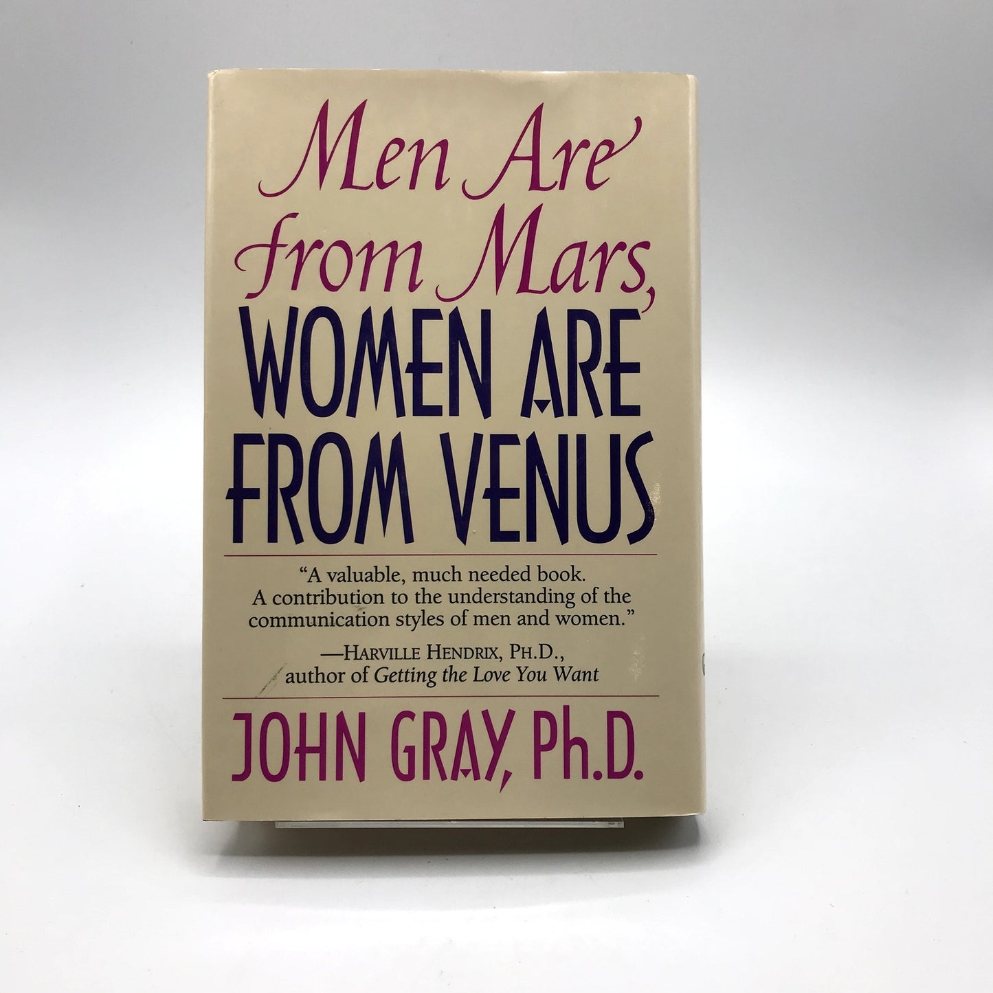 Men Are from Mars, Women Are from Venus Hardcover 1st Edition by John Gray 1992