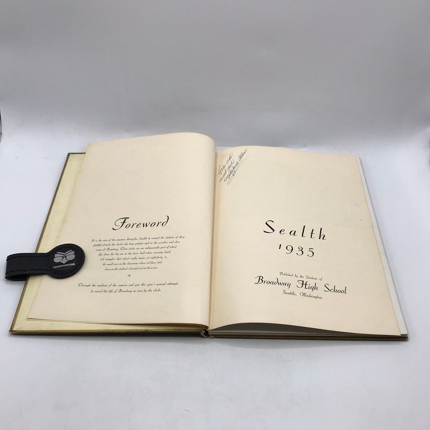 Broadway High School Yearbook Sealth 1935 Local History Photography Memorabilia
