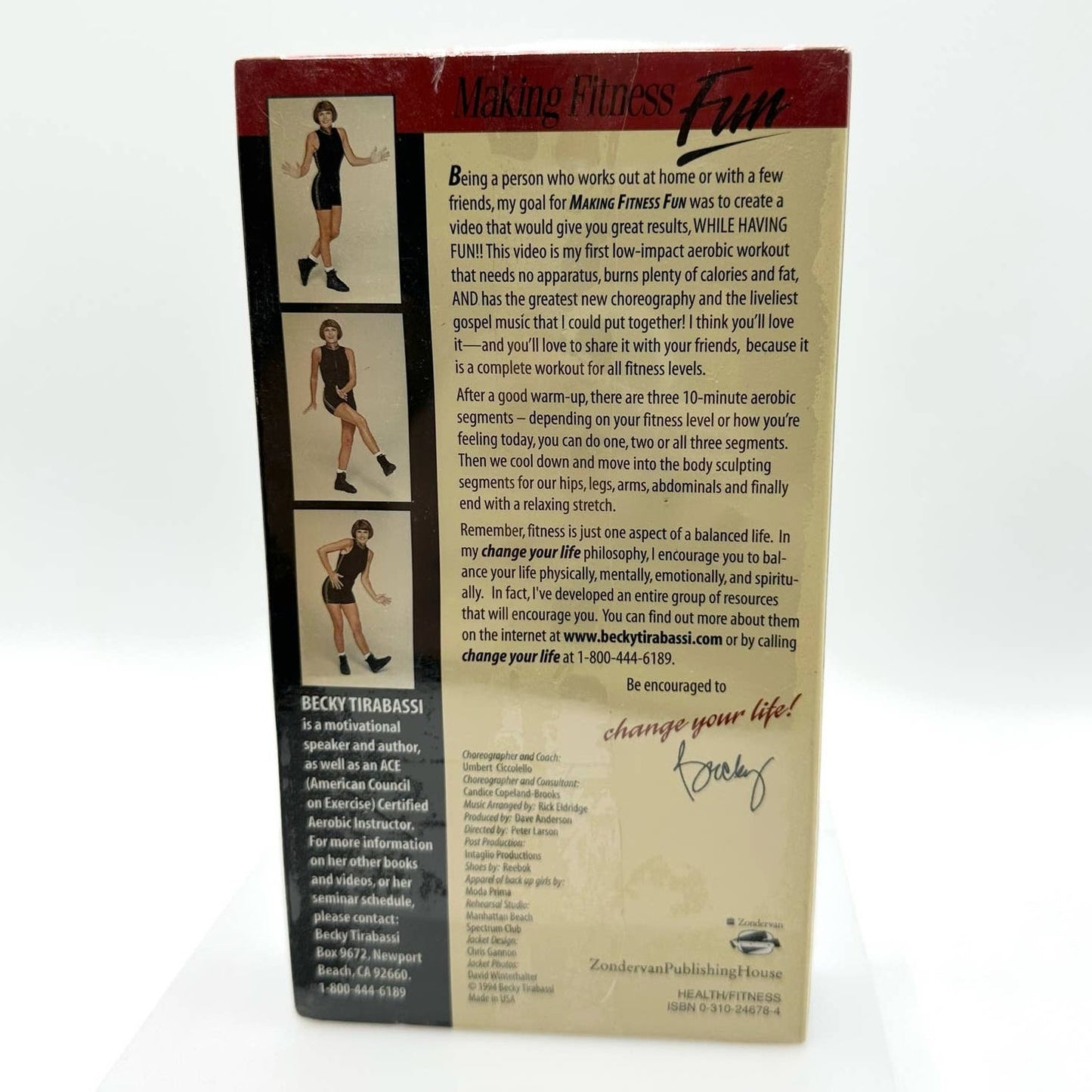 Making Fitness Fun with Becky Tirabassi 1994 Rare Vintage Sealed VHS Tape