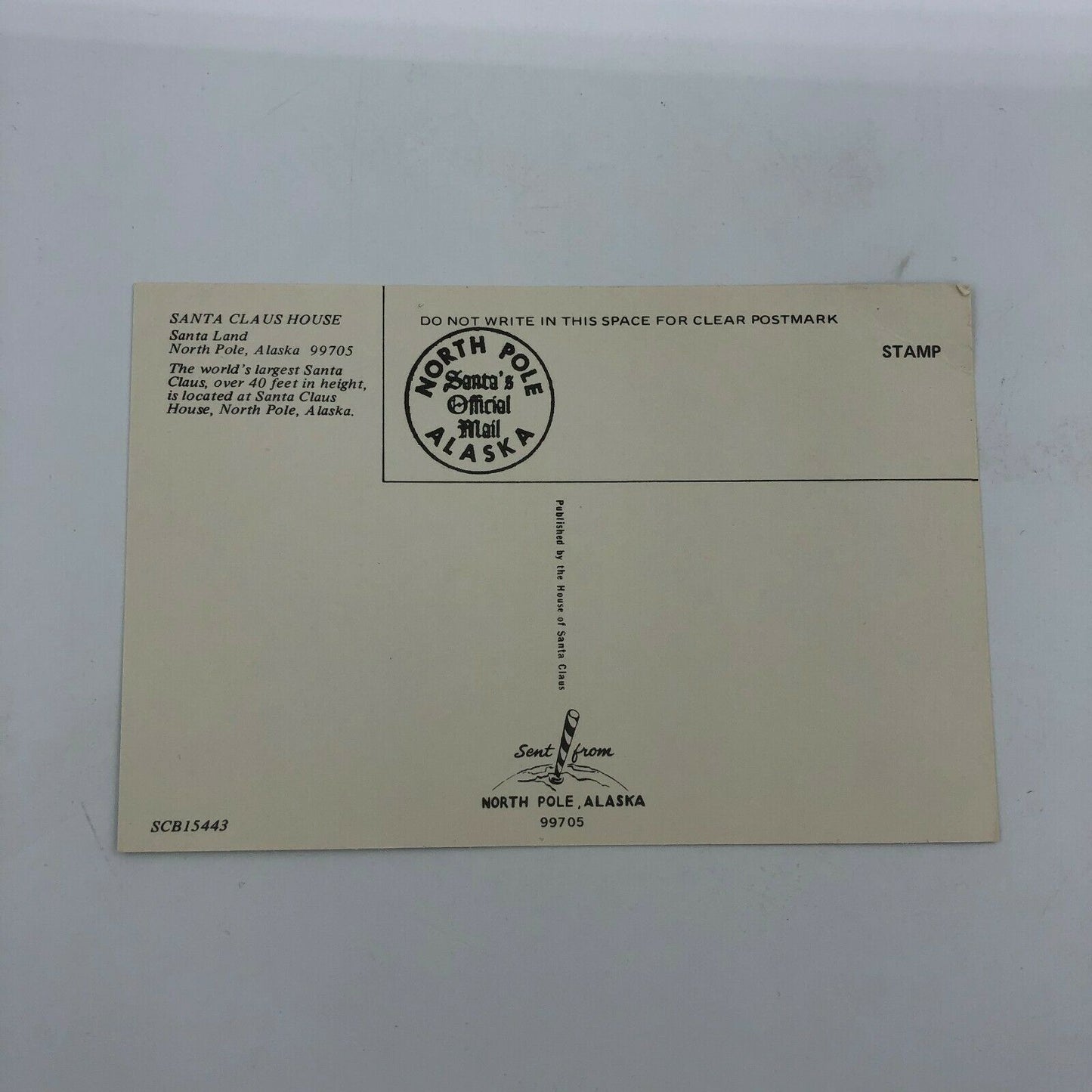 The Santa Claus House Postcards and Santa's Official Mail Letter