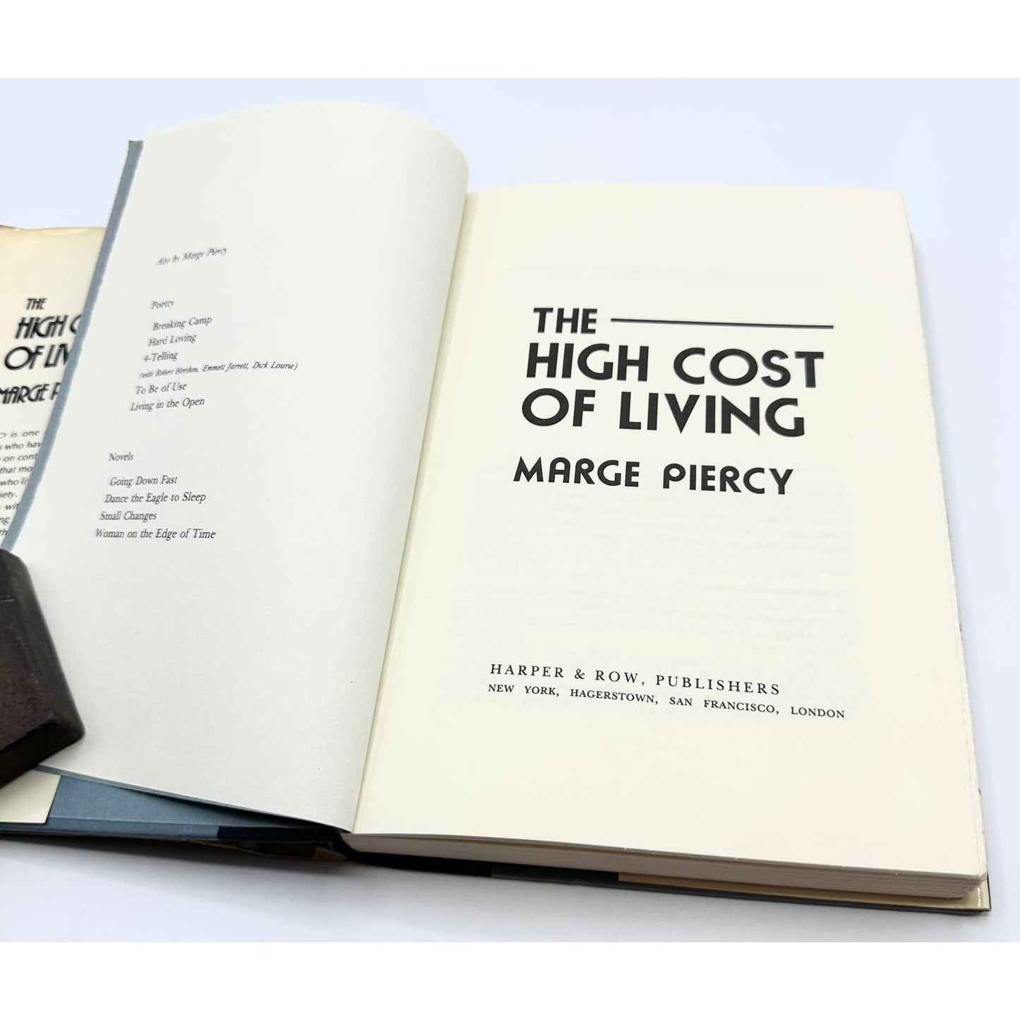 The High Cost of Living Marge Piercy 1978 1st Edition Harper & Row Hardcover