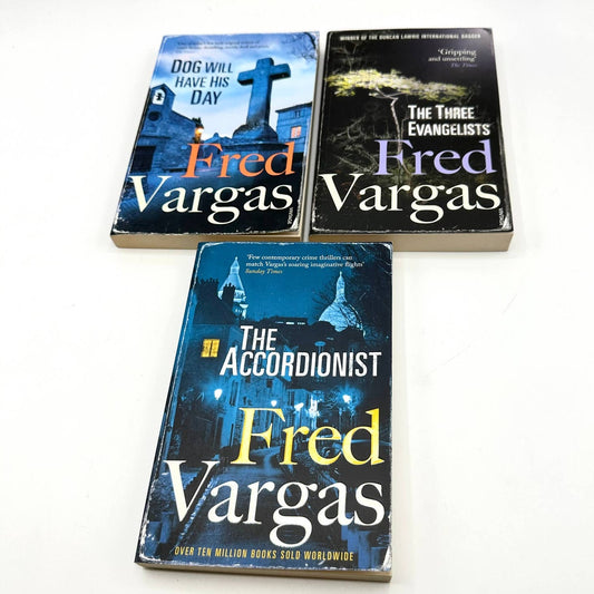 The Three Evangelists Complete Series by Fred Vargas Paperback Books (Set of 3)