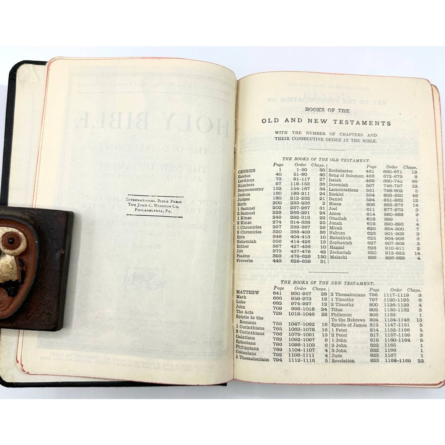 Holy Bible Authorized Version Illustrated Hardcover Cloth Binding Clear Type Ed.