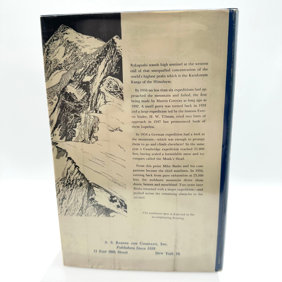 Rakaposhi Mike Banks 1960 English Hardcover Book with Dust Jacket