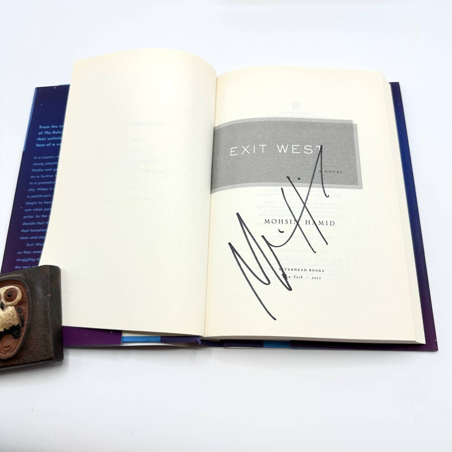 Exit West: A Novel by Mohsin Hamid 2017 SIGNED Riverhead Hardcover English Book