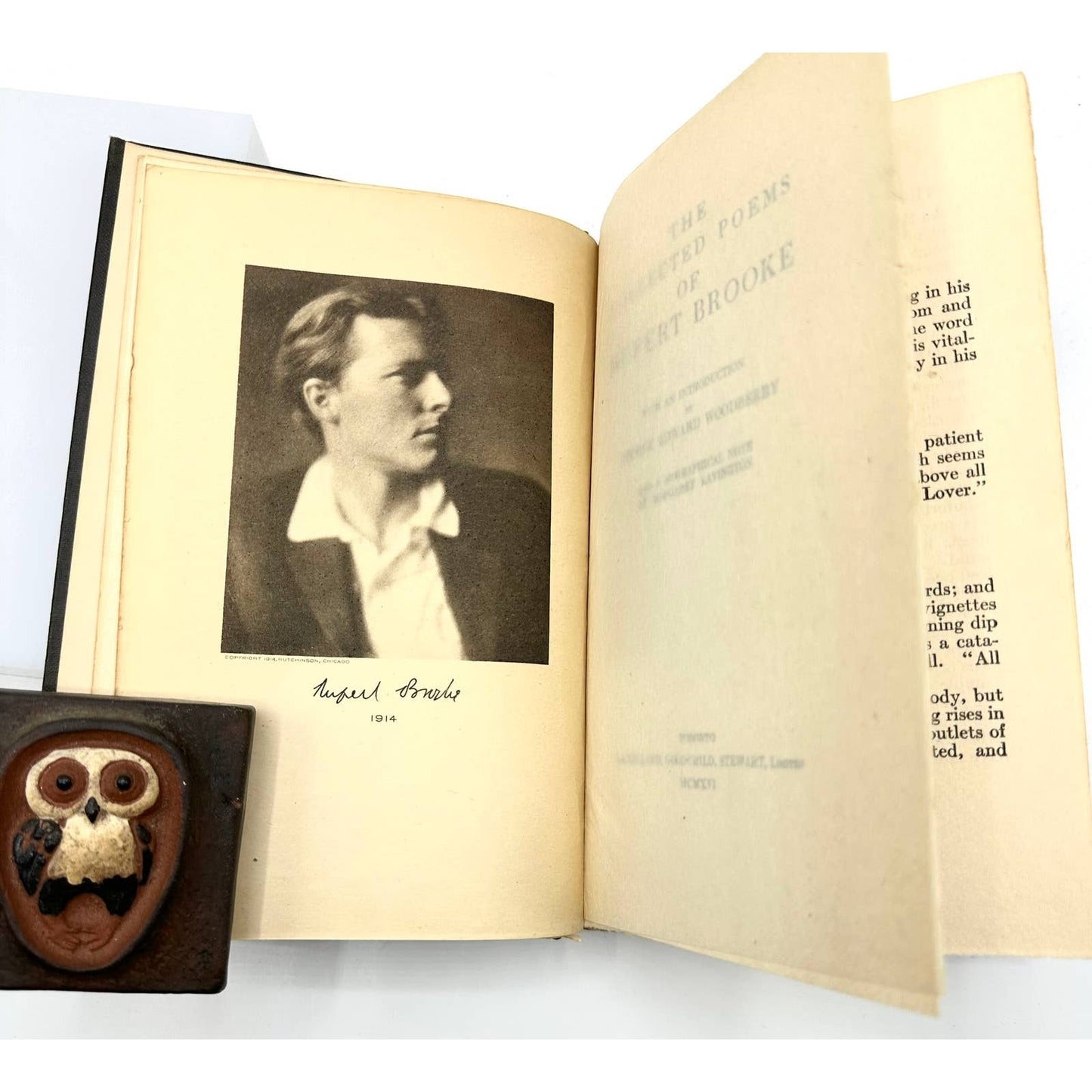 The Collected Poems of Rupert Brooke First Edition 1915 Hardcover English Book