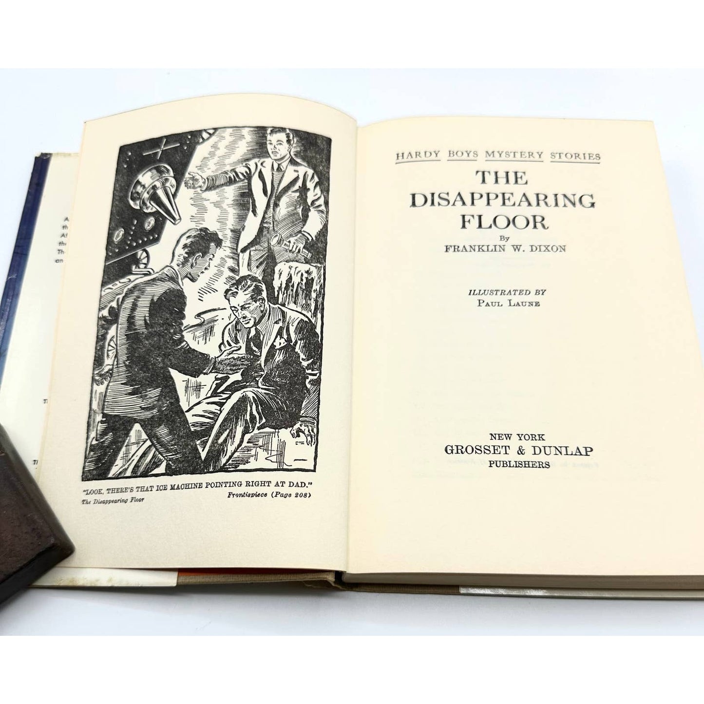 Vintage Hardy Boys The Disappearing Floor Hardcover by Franklin W. Dixon 1940