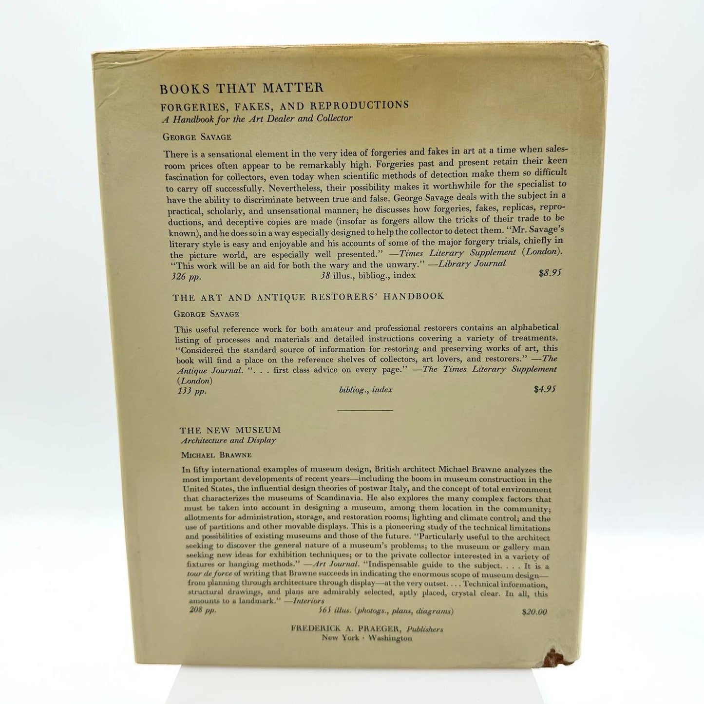 The Cleaning of Paintings Problems & Potentialities by Helmut Ruhemann 1968 Book
