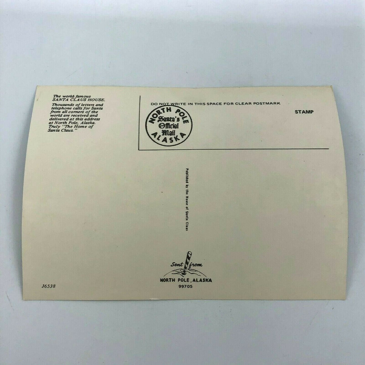 The Santa Claus House Postcards and Santa's Official Mail Letter