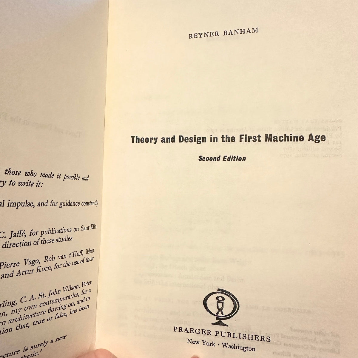 Theory and Design in the First Machine Age by Reyner Banham 1967 Paperback Book