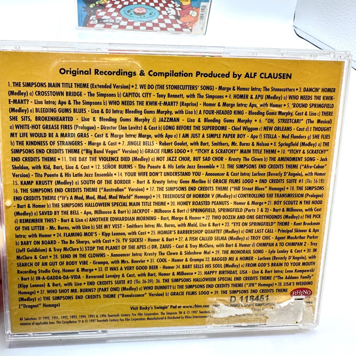 The Simpsons: Songs in the Key of Springfield & The Yellow Album Lot of 2 CDs