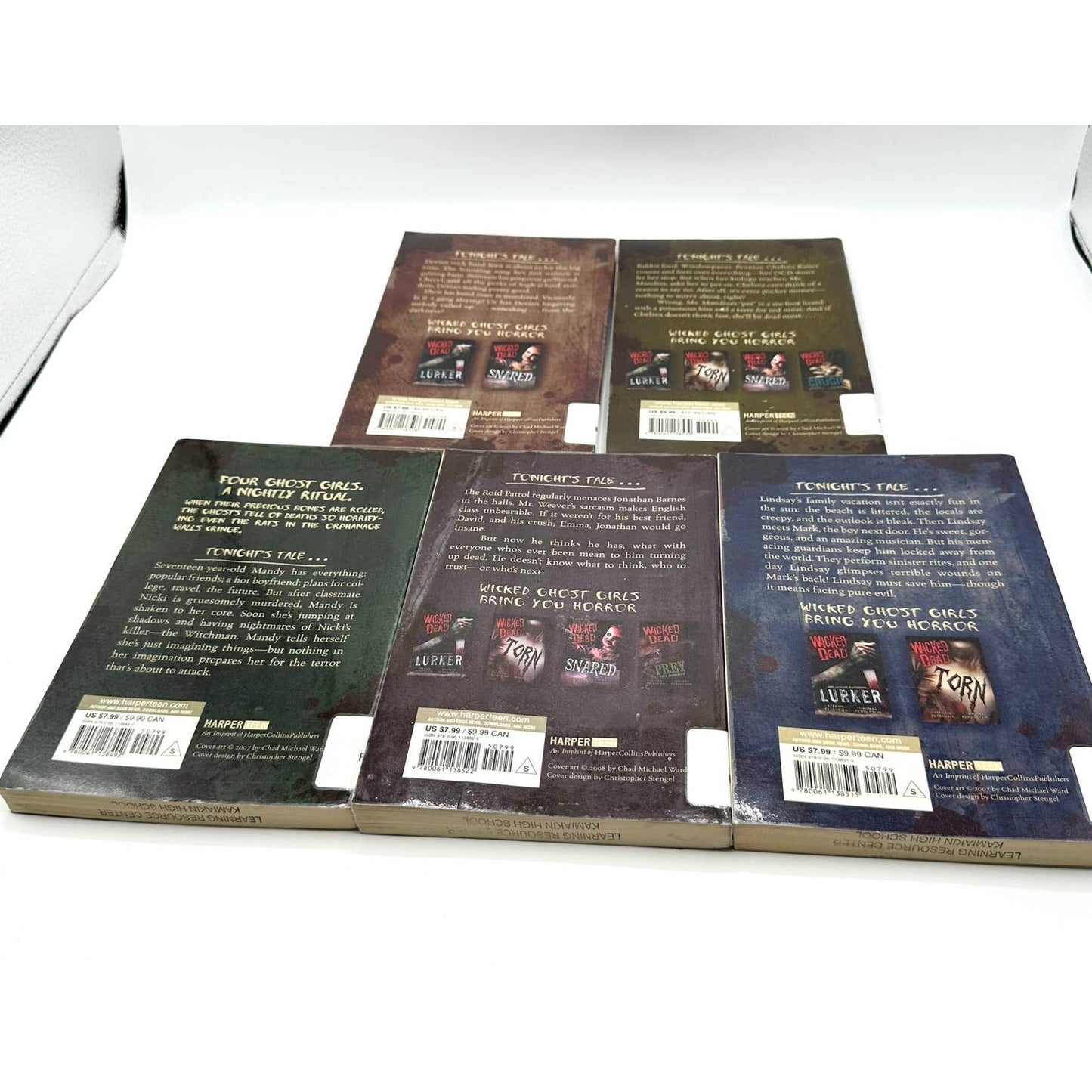 Wicked Dead: Lurker, Torn, Snared, Crush, Prey 5 Book Series Petrucha/Pendelton