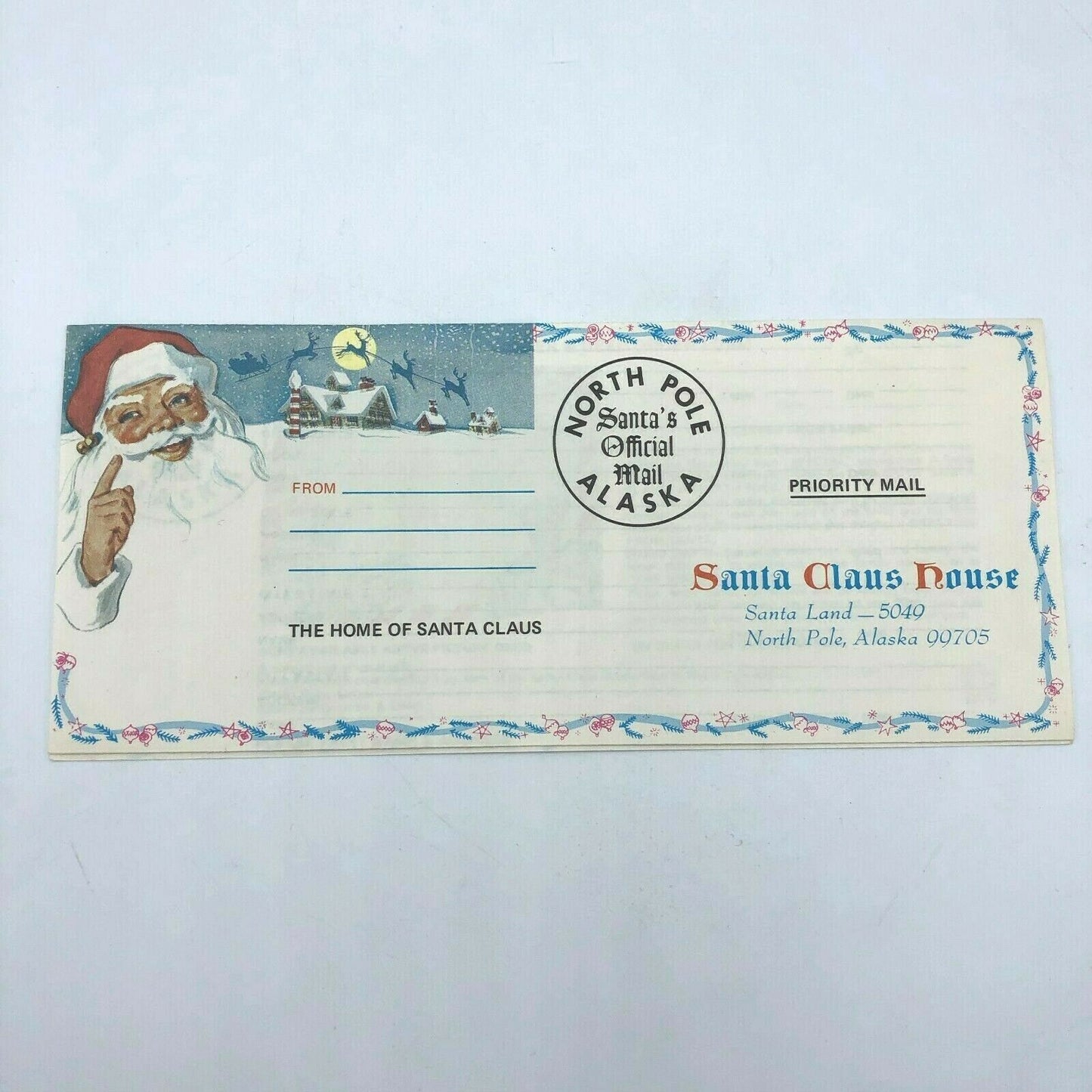 The Santa Claus House Postcards and Santa's Official Mail Letter