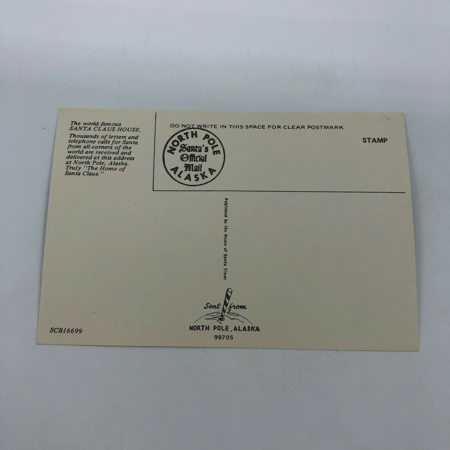 The Santa Claus House Postcards and Santa's Official Mail Letter